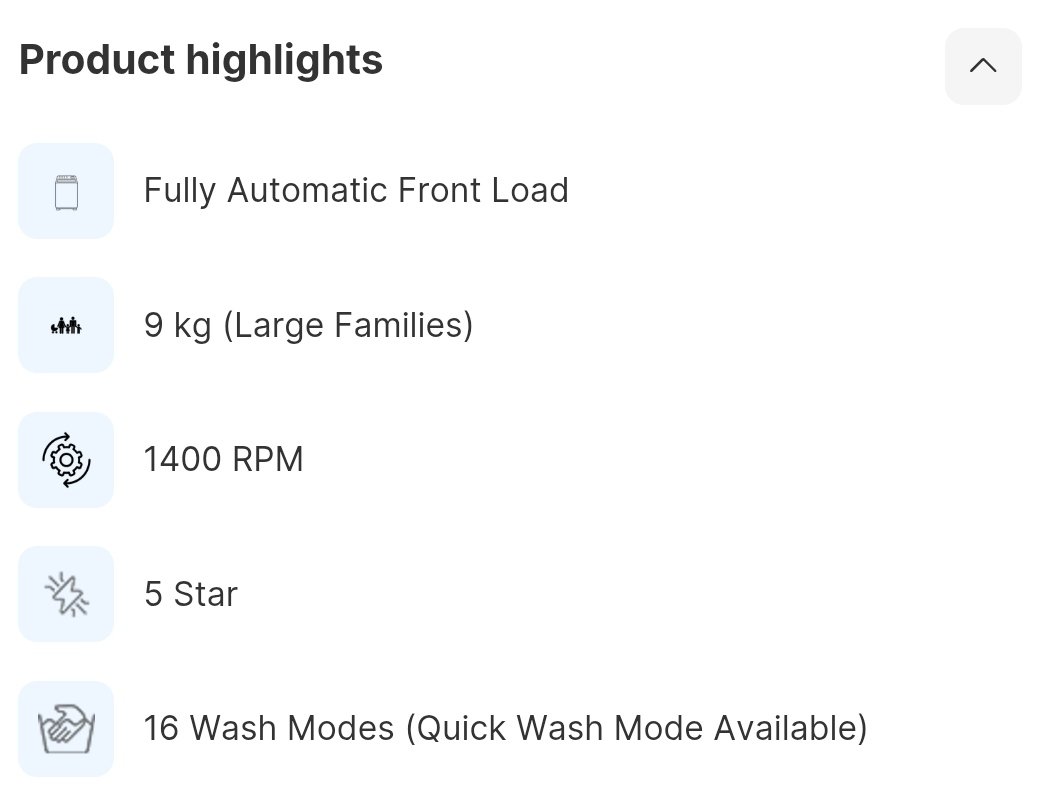 Product details and specifications